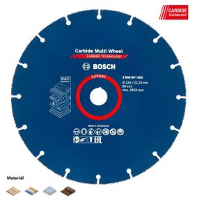 Kotúč rezný 230x22,23 mm EXPERT Bosch Carbide Multi Whee