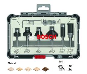 Sada frézovacích bitov Bosch zarovnávanie a zaobľovanie