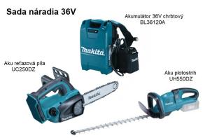 Sada náradia Makita 36V a BL36120A.