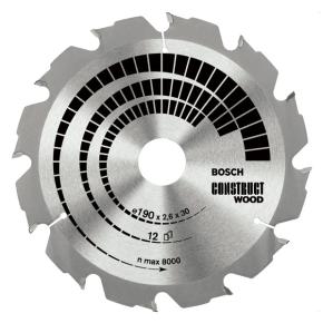 Pílový kotúč Bosch 160x20/16x2,6 mm Construct Wood